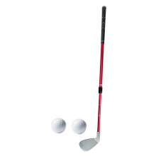 Adjustable Golf Practice 36' Length Aluminum Anti Slip TPE Grip Multifunctional for Golf Bucket Games No 7 Clubhead Red Ref: 3852