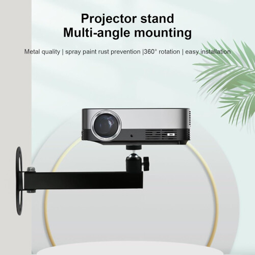 Flexible Projector Mounting Bracket Wall Mount Stand Holder Foldable ThreeArm 60cm Adjustable Universal Compatibility 1