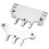 Support de biellette de servo en aluminium argenté MN86K 1/12 RC 15