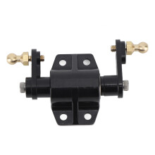 Supporto del tendicinghia RC in alluminio con cuscinetto, montaggio per camion presse da 1/14, nero