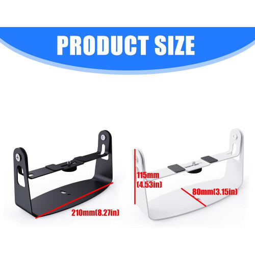 Rotating Projector Stand  Performance Metal Construction 360 Degree Adjustment Wall Deck White 2