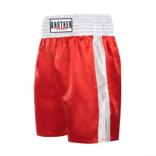 Unisex Boxing Shorts MMA Muay Thai Training Trunks Fitness Shorts for Adults Lightweight Breathable Red Size M