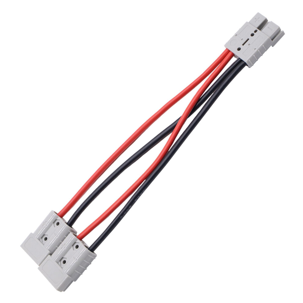 Anderson Battery Connector Plug 50A 600V With Oring Cable 10Awg 30Cm Charging Plug For Forklifts, Trailers, Caravans, Boats, Solar Systems 9382693638373