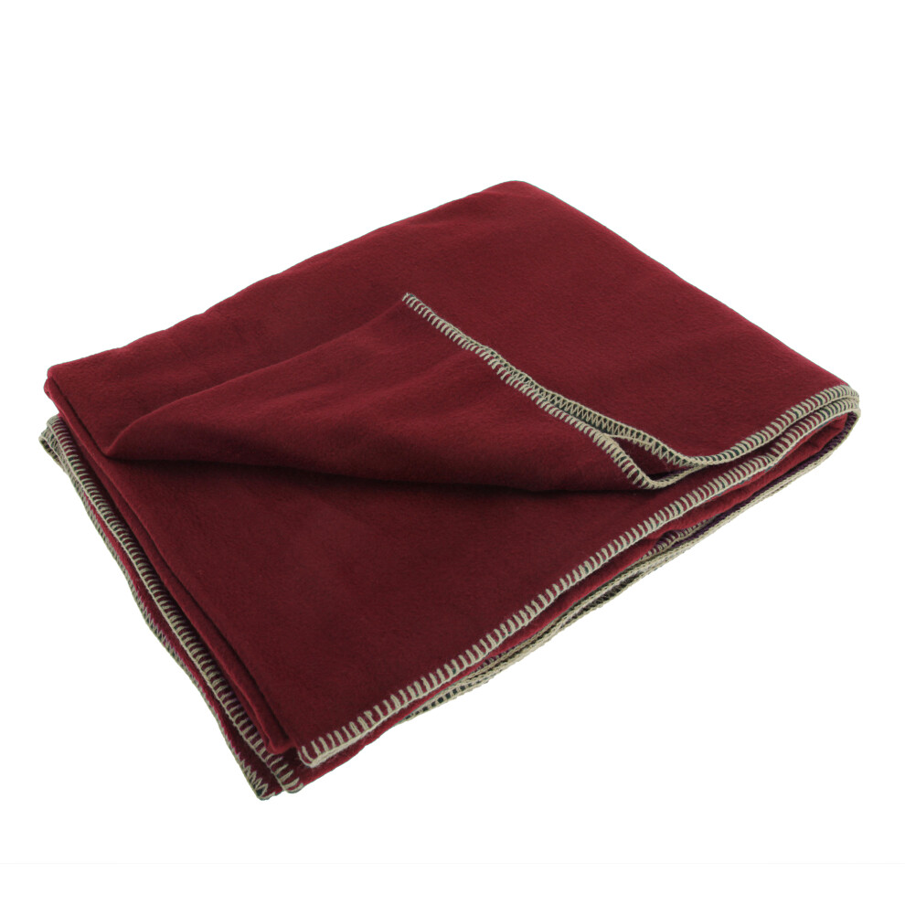 Result (One Size, Rococco Red) Plain Warm Outdoor Fleece Blanket (330Gsm)