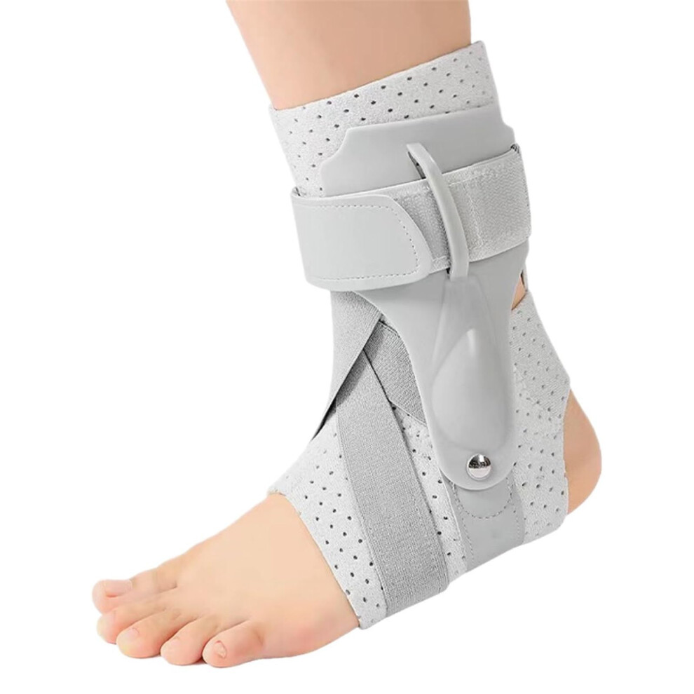 Grey Plantar Fasciitis Night Splint Adjustable Foot Brace For Pain Relief (,M)