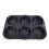 6 Cavity Hamburger Buns Foldable Reusable Bread  40F to 446F Heat Baking for Kitchen 1