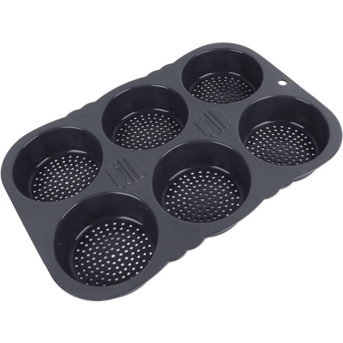 6 Cavity Hamburger Buns Foldable Reusable Bread  40F to 446F Heat Baking for Kitchen 2