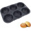 6 Cavity Hamburger Buns Foldable Reusable Bread  40F to 446F Heat Baking for Kitchen 2