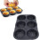 6 Cavity Hamburger Buns Foldable Reusable Bread  40F to 446F Heat Baking for Kitchen 4
