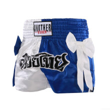 Unisex Boxing Shorts For MMA Muay Thai Training Trunks Fitness Shorts For Adults White Bule