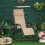 Outsunny Outsunny Folding Recliner Chair Lounge Rocker Zero-Gravity Beige 1