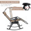 Outsunny Outsunny Folding Recliner Chair Lounge Rocker Zero-Gravity Beige 7