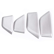 4 Pieces/Set Silver Door Audio Speaker Tweeter Grille Cover Trim Interior Decoration for 20162019