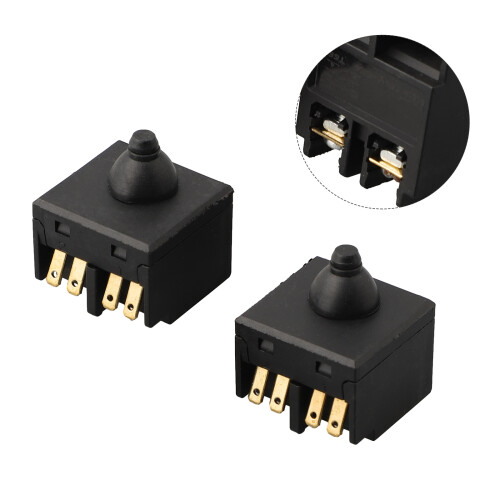 2pcs Push Button Switch 2.5cm Replacement Parts For 100 Type Angle Grinder Electric Polishing Machine Power Tool Accessory 2