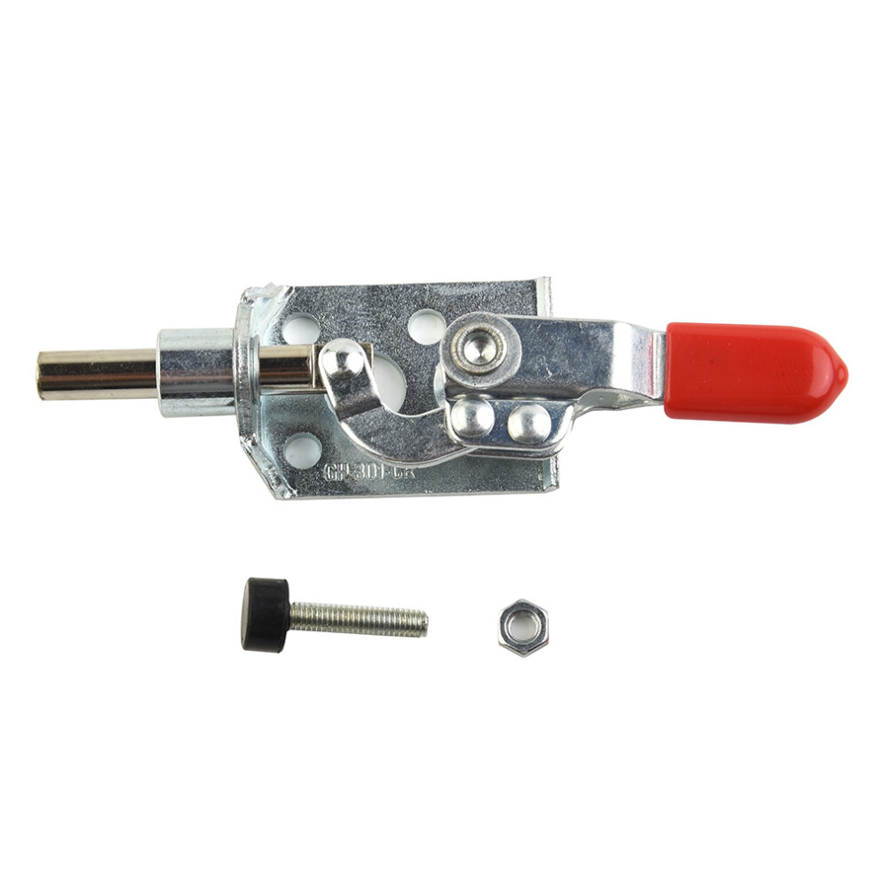Gh301-Cr Push Pull Toggle Clamp 40Kg Quick Release Joinery Horizontal Clamp Testing Jig Hand Heavy Duty Woodworking Tool 6935161490664