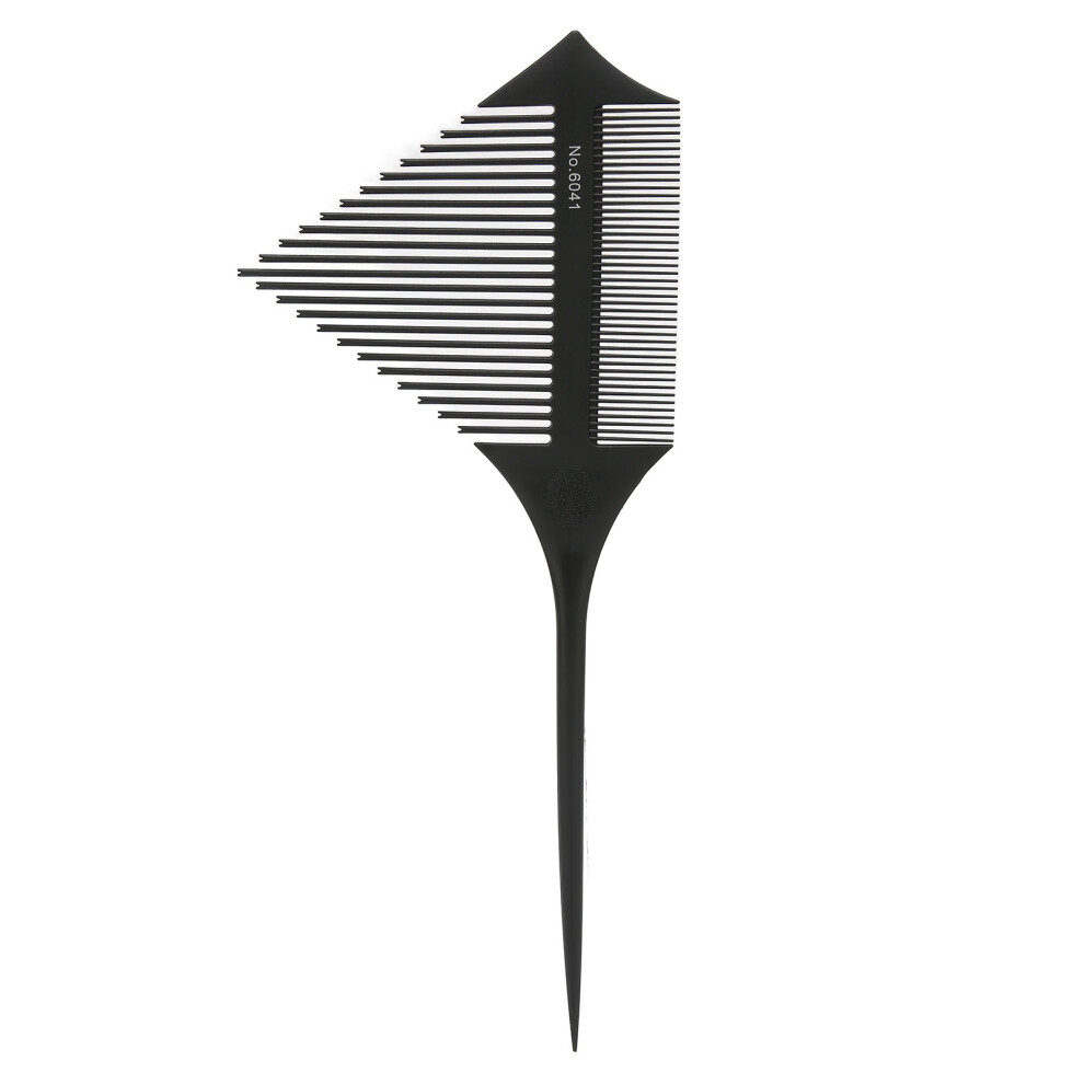 Black Salon-Grade Hair Highlighting Comb For Home Coloring Weaving Sectioning