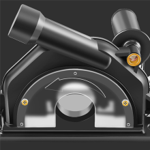 Y17A 45 verstellbare Schneidtiefepositionierung Halterung Winkelschleifer Nachrüstung Schneidmaschine Schlitzbasis für 100-125 mm