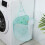 Foldable Green Mesh Laundry Bag, 30x40x18cm, Wall Mount Hamper 3
