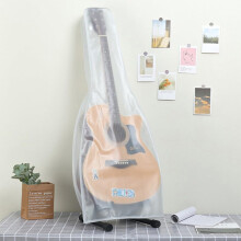 Guitar Protective Cover With Back Opening Design For Wall Display Compatible With Acoustic And Electric Guitars