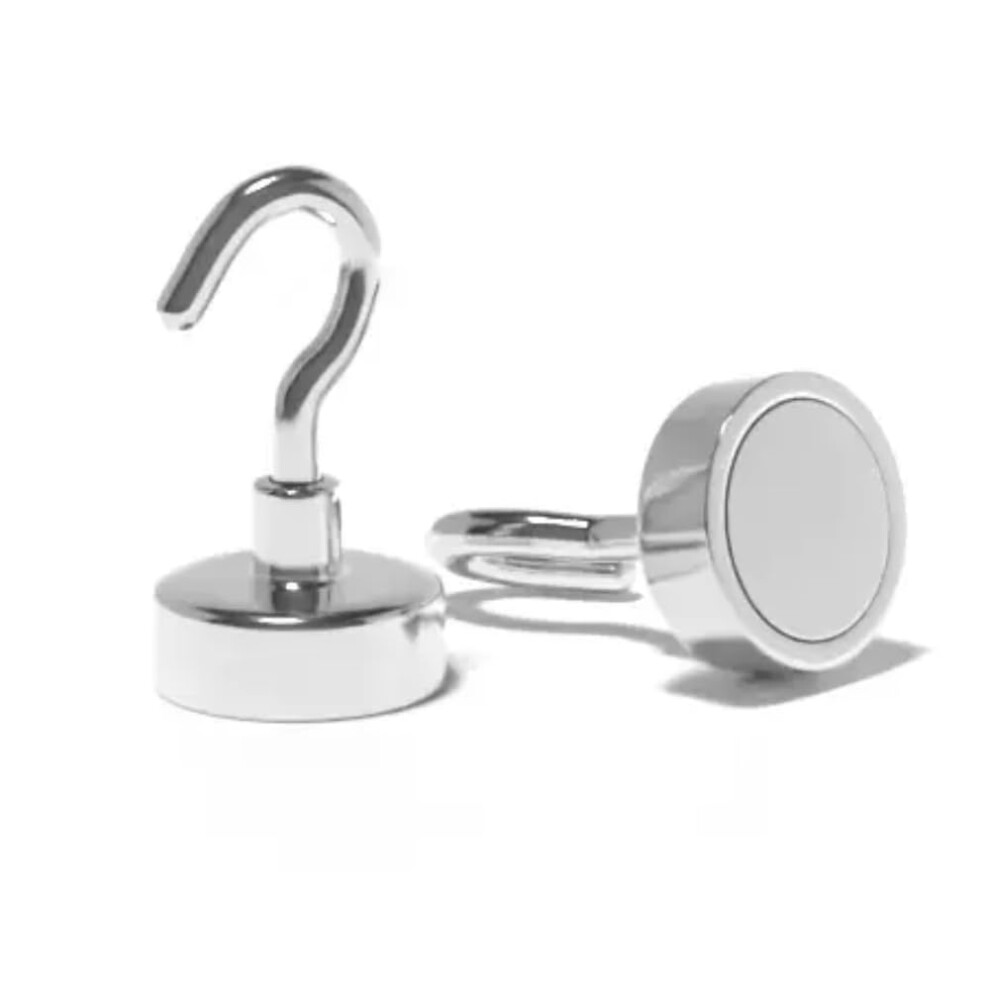 Neodymium Hook Magnet 20Mm Rare Earth 23Kg Pull Heavy Duty Magnetic Hanging Hook For Multipurpose Use 9189345326608
