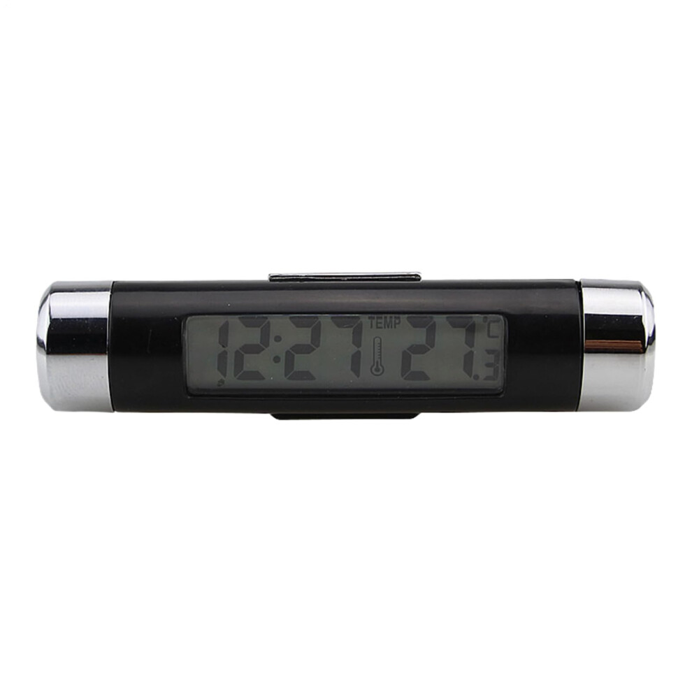 Digital Car Clock, Dashboard Clock For Vehicles Air Vent Watch Vehicle Dashboard And Temperature Gauge, 2In1 With Backlight. 9347817943986