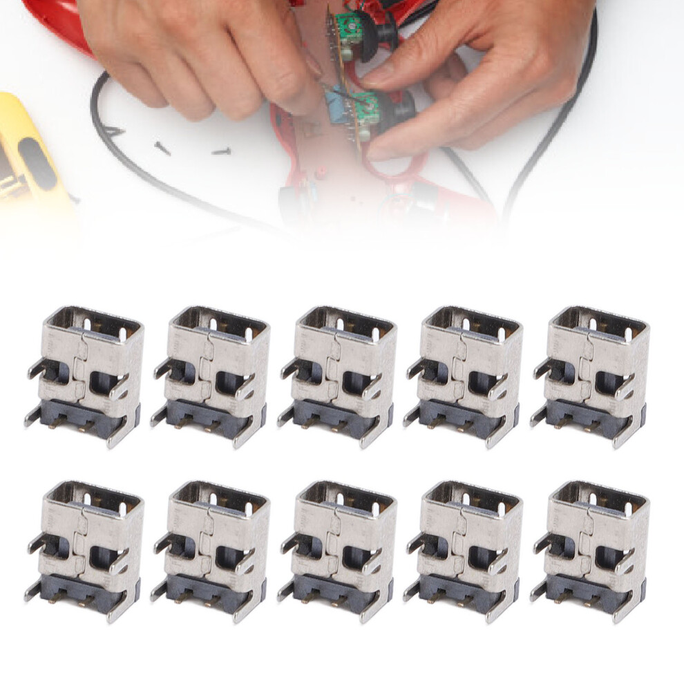 10Pcs Charging Port For Ndsi Dsi Xl 2Ds Metal Power Jack Socket Replacement 7891378360536