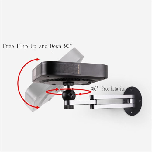 Aluminum Alloy Projector Bracket WallMounted HeavyDuty Retractable Foldable Hanger 1