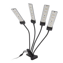Clip-On 4-Head LED Plant Lamp Full Spectrum Timer & Dimming Modes