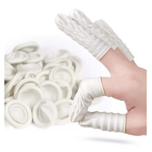 Disposable Finger Cots 3 Pack Anti Static Emulsion Ultra Thin Elastic Non Slip Finger Covers For Electronic