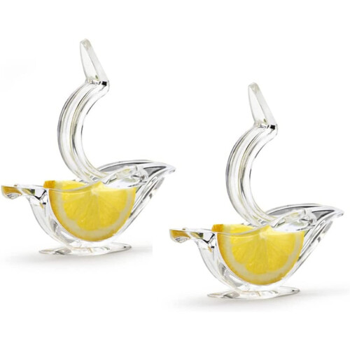 2 Pack Bird Shape Lemon Squeezer Citrus Juicer, Ergonomic Easy Press, Seed NoSplash Design