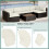 Outsunny Outsunny Garden Rattan Sofa Set Polyester Cover Replacement No Cushion Cream 4