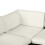 Outsunny Outsunny Garden Rattan Sofa Set Polyester Cover Replacement No Cushion Cream 9