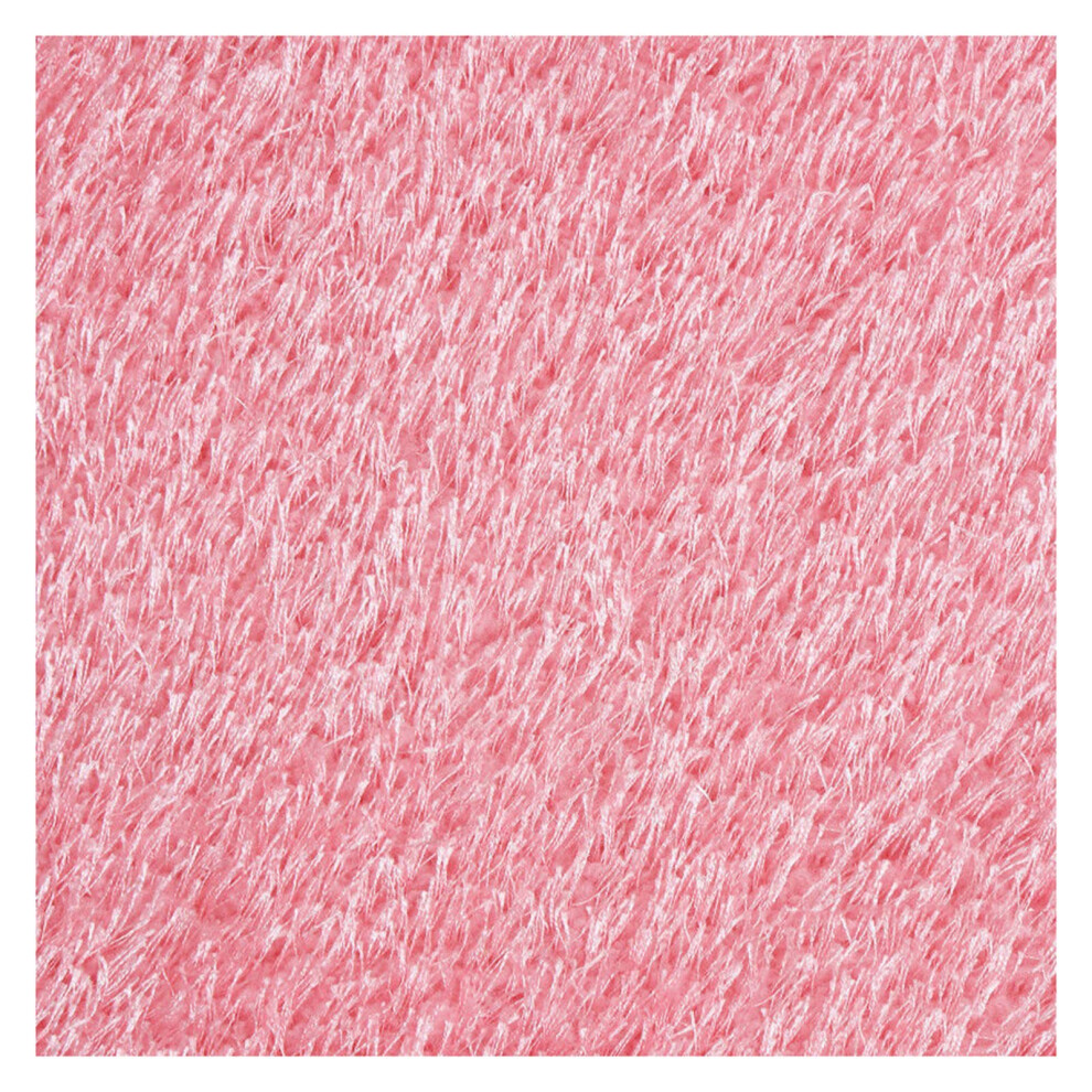 60 Pcs Interlocking Carpet Tiles With Soft Plush Foam Mats, Nonslip Puzzle Rugs For Living Room Bedroom Playroom, Pink