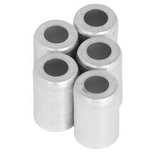 20 piezas de cubiertas de manguera de A/C de aluminio para automóvil, de 6/8 pulgadas, plateado