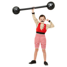 (7-9 Years, Multicoloured) Smiffys Boys Deluxe Strong Boy Costume Set