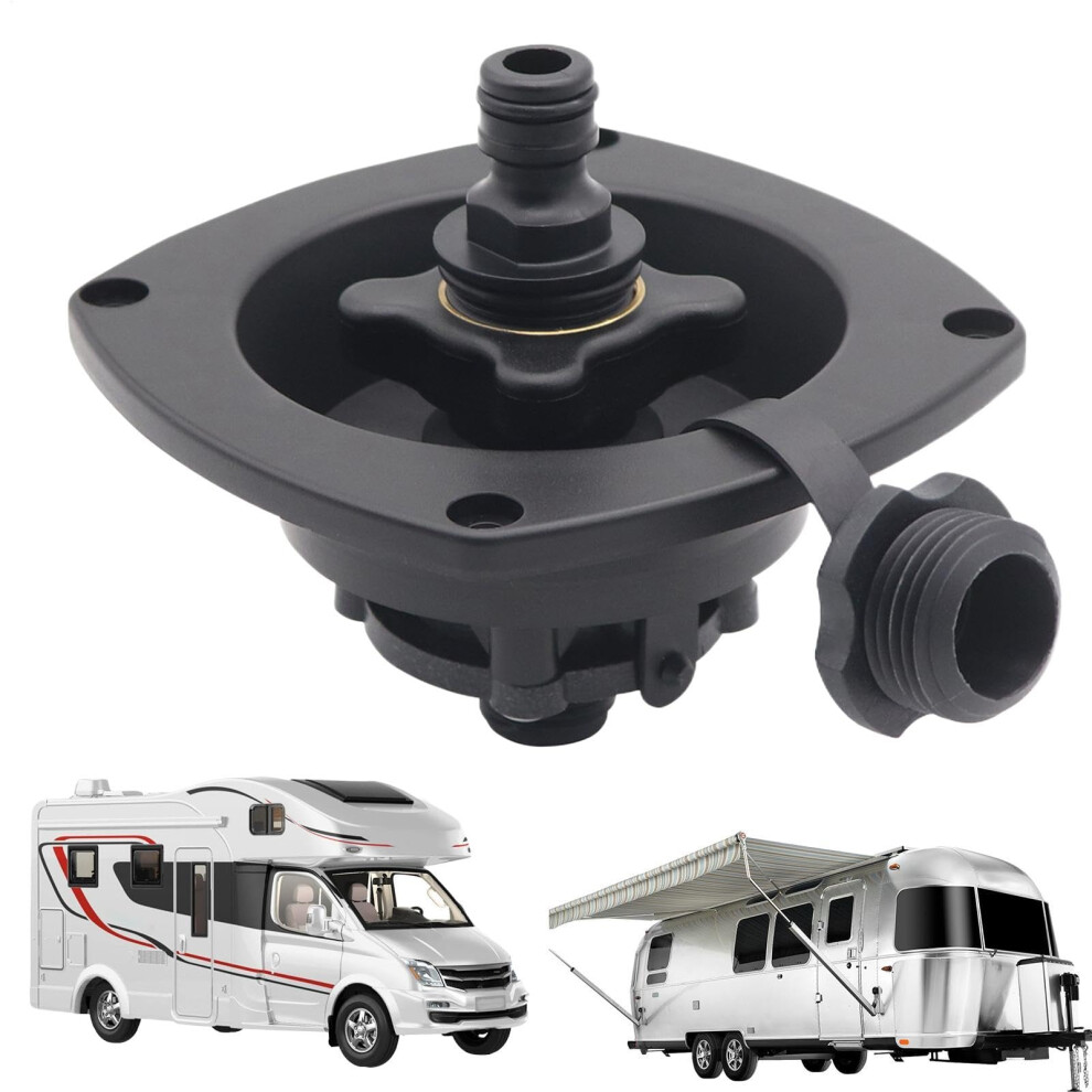 Rv Water Inlet Valve With Cover, Camping Vehicle Water Inlet Plug For Hose Connection 9347817945157