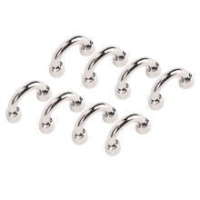 Metal D Ring Connector Buckle 0.43x0.35x0.11in Silver for Leather Crafts