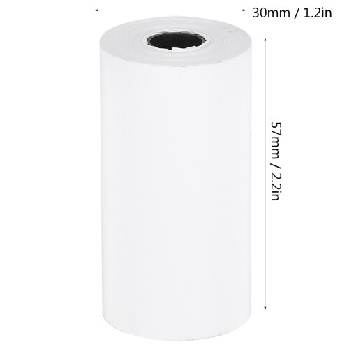 6 Rolls 57x30mm Thermal Receipt Paper for Small Printers, 2 Boxes 2