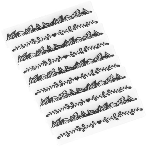 10Pcs Kunststoff Präge Ordner Geprägte Vorlage DIY 2