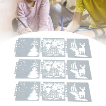 9 stücke Weihnachten Schablonen DIY Machen Sichere