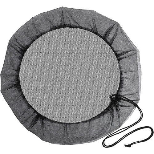 Rain Barrel Screen with Adjustable Drawstring, Mosquito Proof Mesh Cover, Rainwater Collection Filter