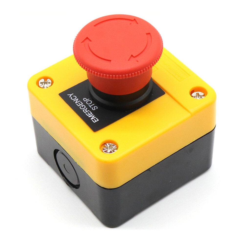 1 Piece Emergency Stop Switch Red Mushroom Push Button Switch For Industry Home Office Elevator Factory Workshop 9347817945287
