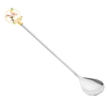 Stainless Steel Cocktail Stirring Spoon Polished Smooth Mixing Stick For Coffee Tea Desserts Household Use Easy To Clean