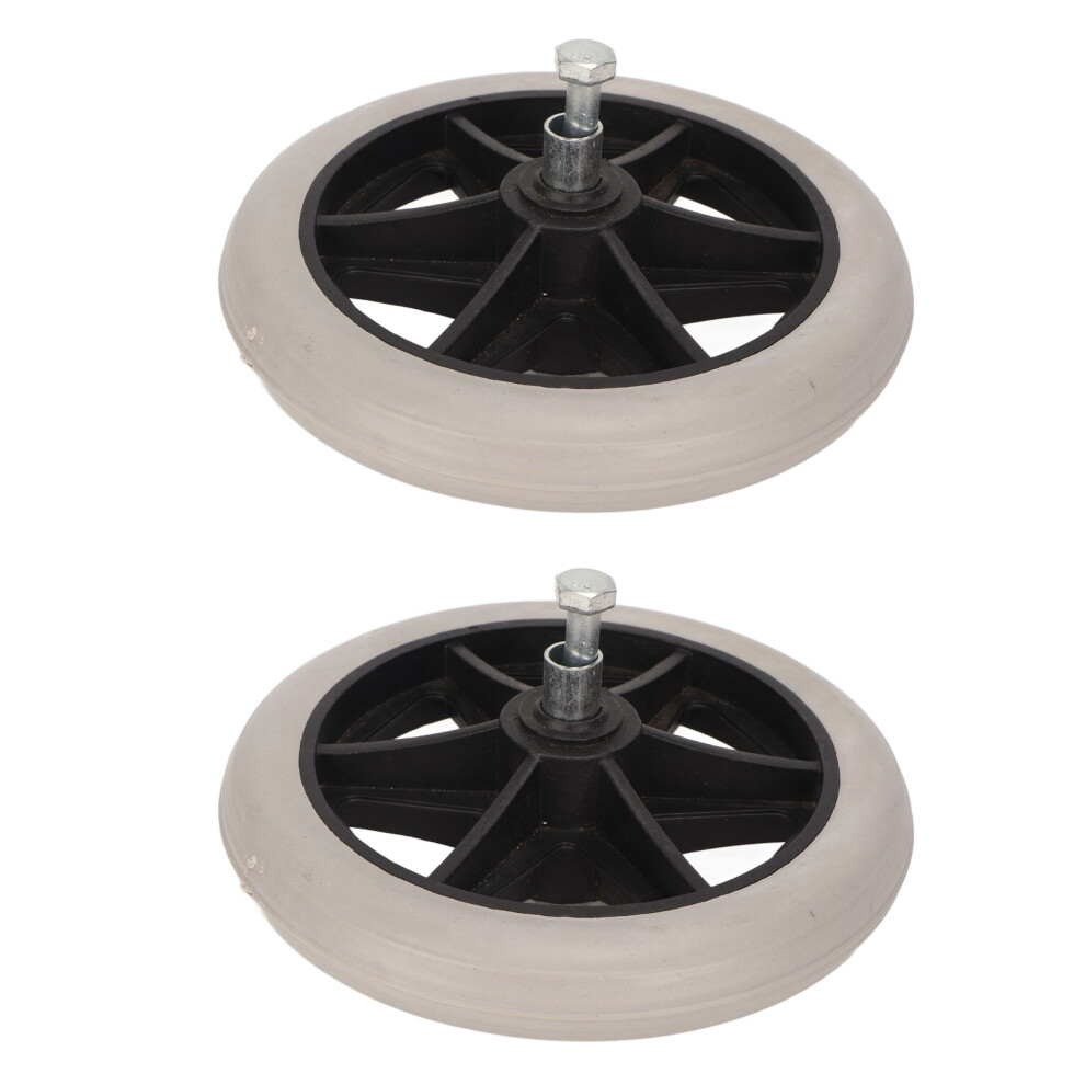 6in Rubber Wheel Replacement for Walkers & Wheelchairs, Anti Slip