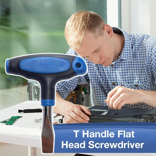 T Handle Flat Head Screwdriver Set  Large Flat Head Screwdriver  T Handle Slotted 1