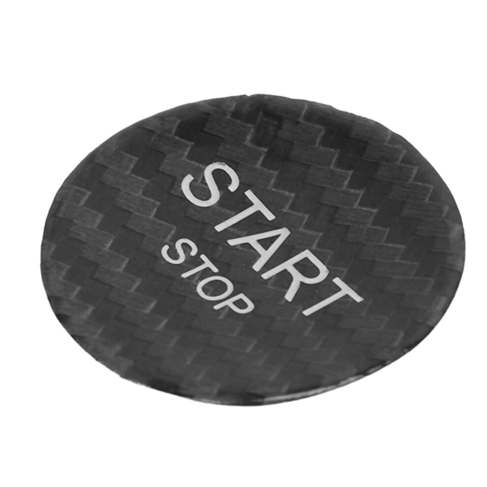 Carbon Fiber Engine Start Button Cover For Peugeot 408 308S 508 Ignition Switch Black 3501373210944