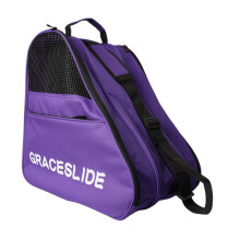 Inline Skates Storage Bag For Figure Skating Shoes Shoulder Carrier Travel Case Purple
