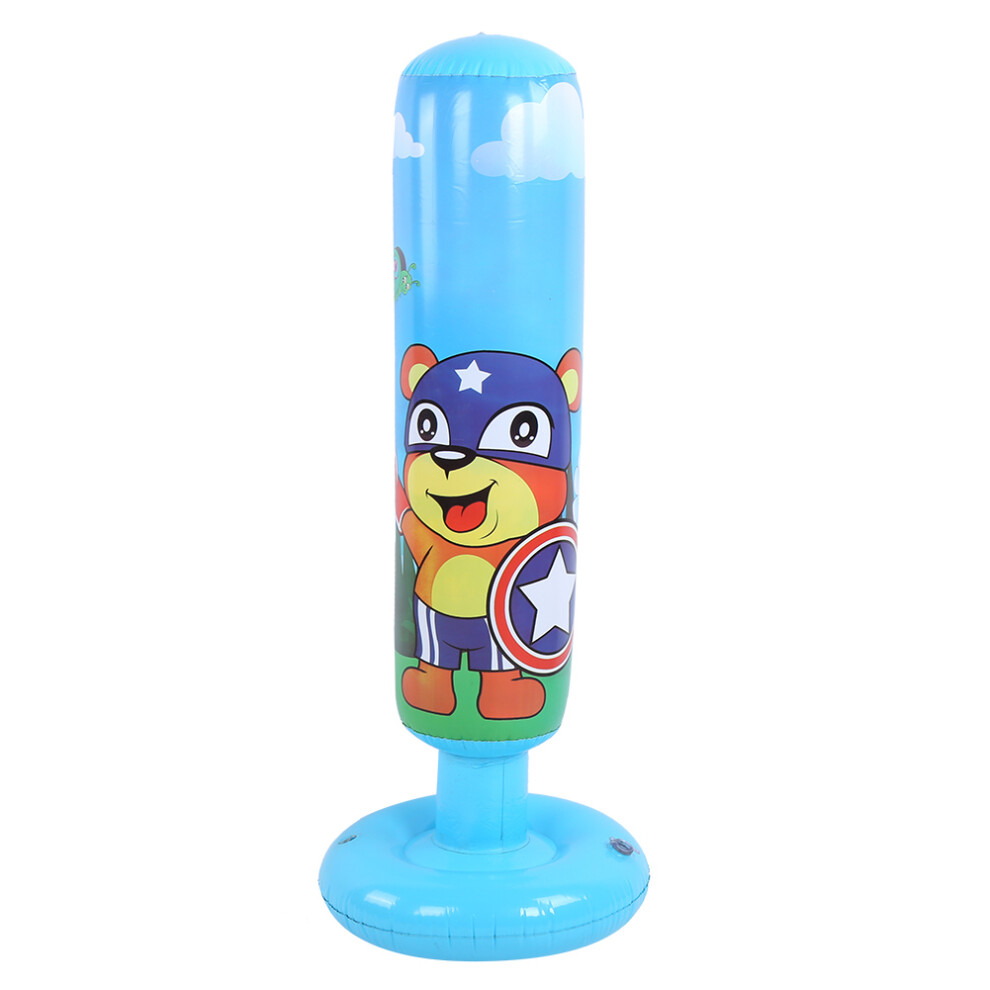 Inflatable Punching Bag Kids Boxing Toy, Freestanding Bop Bag with Fast Rebound, Interactive Fitness Toy for Children Indoor Outdoor Play (1.2M)