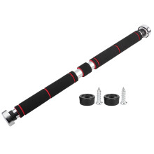 Chin Up Bar Doorway Home Gym Pull Up Bar Non Slip Grips Multi Function Fitness Strength Trainer Extendable Support Bait Needle Aluminum Alloy High Har