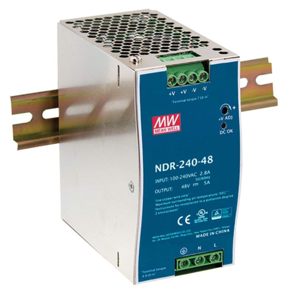 Ndr24048 240W 48V 5A Switching Power Supply For Industrial Din Rail Use 9347817153927